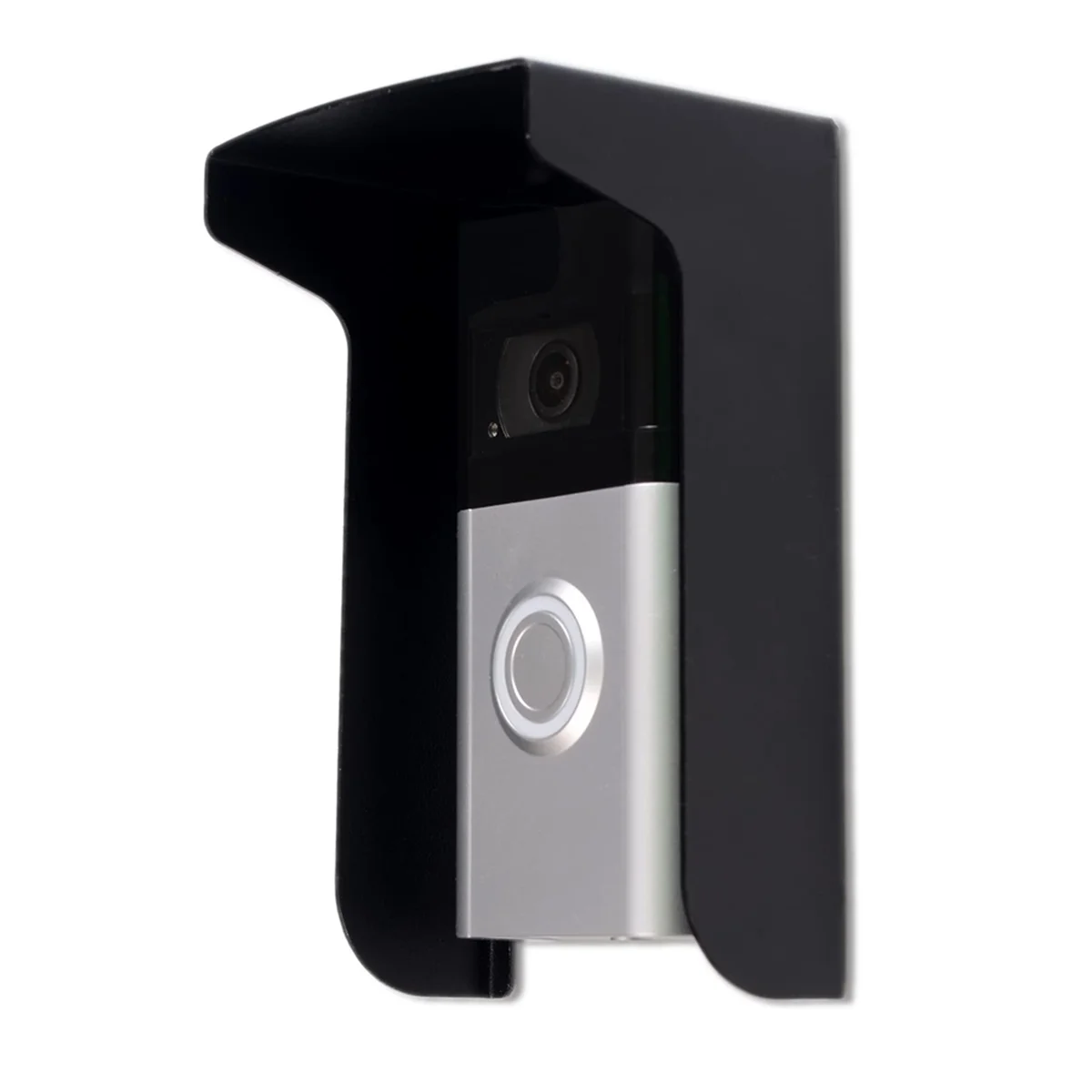 ABGIDoorbell レインカバーリングドアベルアンチグレアカバー、スチールドアベル天候遮断カバー保護、ほとんどのドアベル用