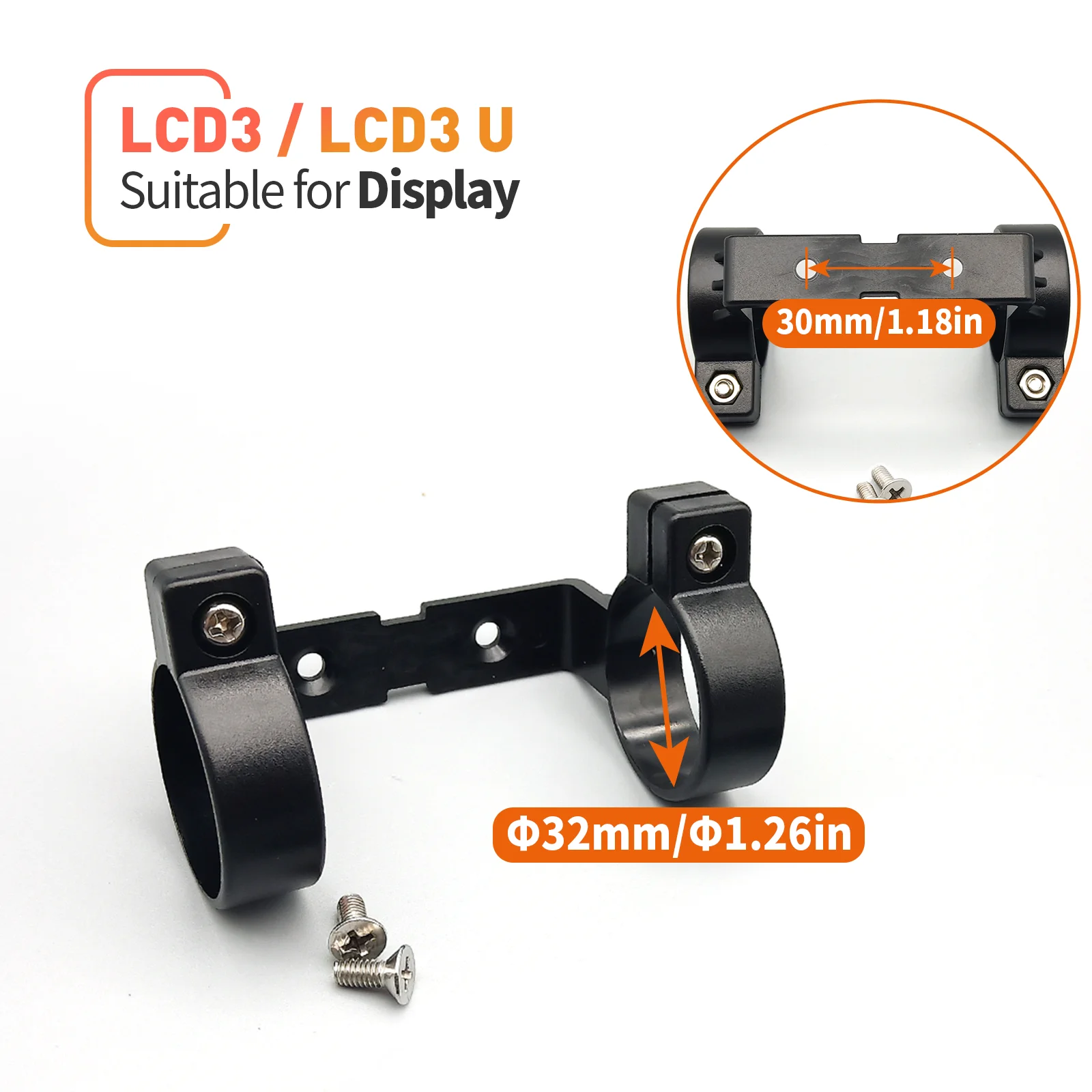 E-Bike Display Stand Mounting Parts for KT-LCD3/LCD8H/LCD8S Display Bracket Electric Bicycle Display Mounting Accessor