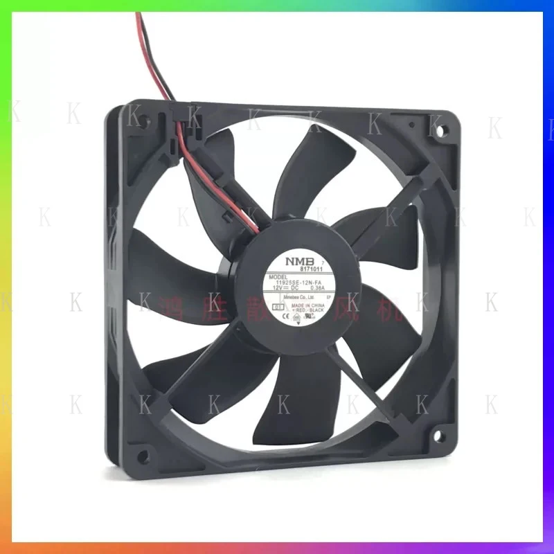 C  FOR  1PCS NMB 11925SE-12N-FA 12V 0.38A 12CM 2-wire cooling fan