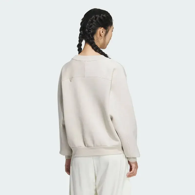 adidas Striped Hem French Terry Hood Preppy Style All Match Soft Pocket Street OutfitJJ3568 1PCS
