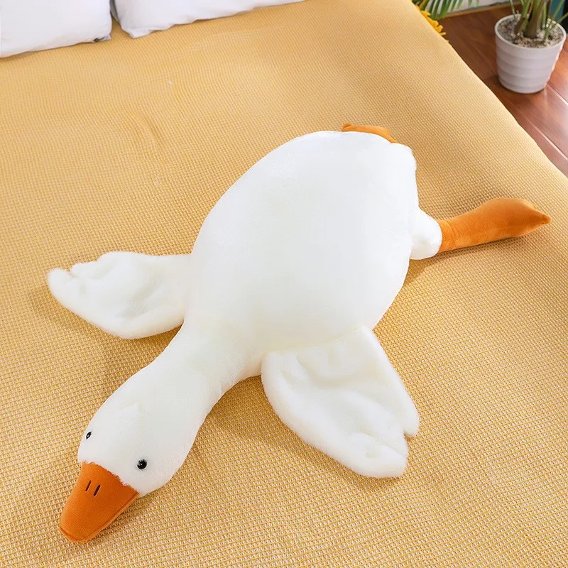 Hot 37/50/55/90/130CM Funny Goose Stuffed Soft Duck Plush Toy Sleeping Pillow Sofa Cushion Kids Girlfriend Birthday Gift, image 11