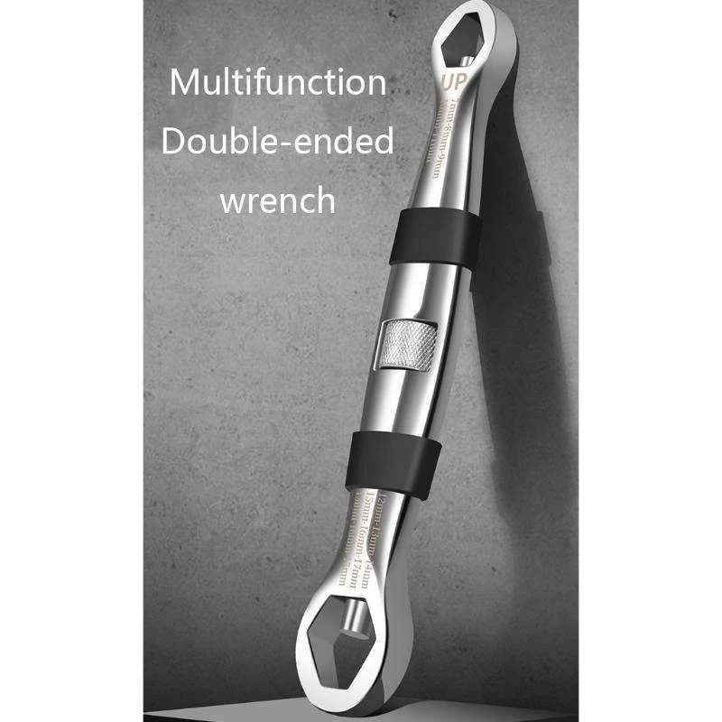 E06B Universal Double Torx Llave 23-In-1 Multi-funcional Function Functable Pocket Tool 1/4 pulgadas 3/4 pulgadas 7 mm 19