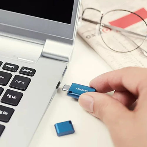 Imagen 2 del producto SAMSUNG-unidad Flash USB tipo C, Pendrive de Metal de alta velocidad a prueba de agua, 64GB, 128GB, 256G, para teléfono inteligente, tableta y ordenador