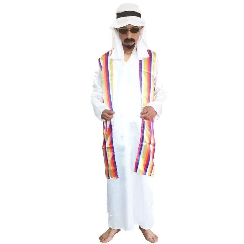 Halloween cosplay performance costumes Arabic clothing Dubai saudi King prince chieftain cosplay party dress set