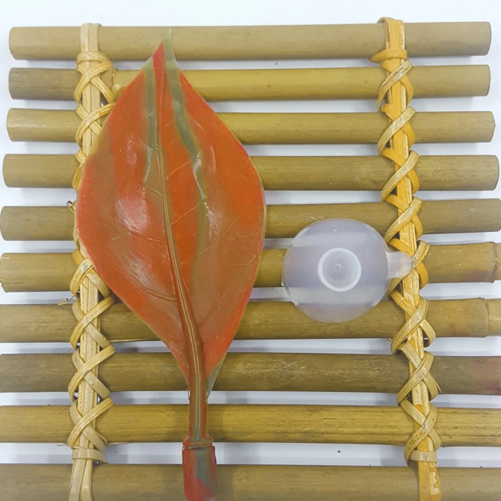 

Artificial Leaf Plant for Fish Tank Decor Durable in Salt Fresh Water Safe for Fish Easy to Clean Aquarium Ornament Pet Supplies