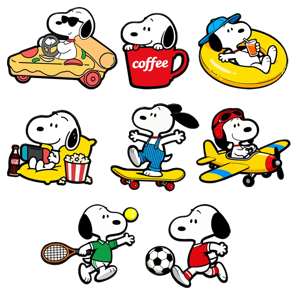 6/8/9/10/11-teiliges Emaille-Pin-Set, niedliche Cartoon-Welpenhund-Metall-Reversbroschen, dekorative Anstecknadeln für Rucksäcke, Sammlerstücke, Geschenke