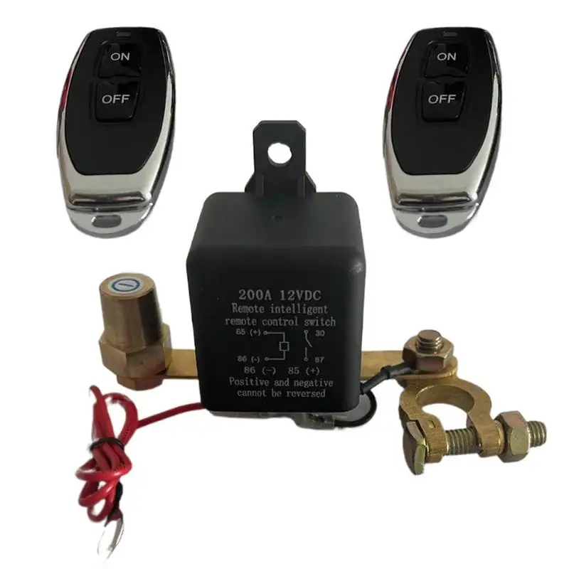 Remote Battery Disconnect Switches Set Innovative 12v Leak-Proof Battery Shut Off Switches For Auto Car Truck car accessory