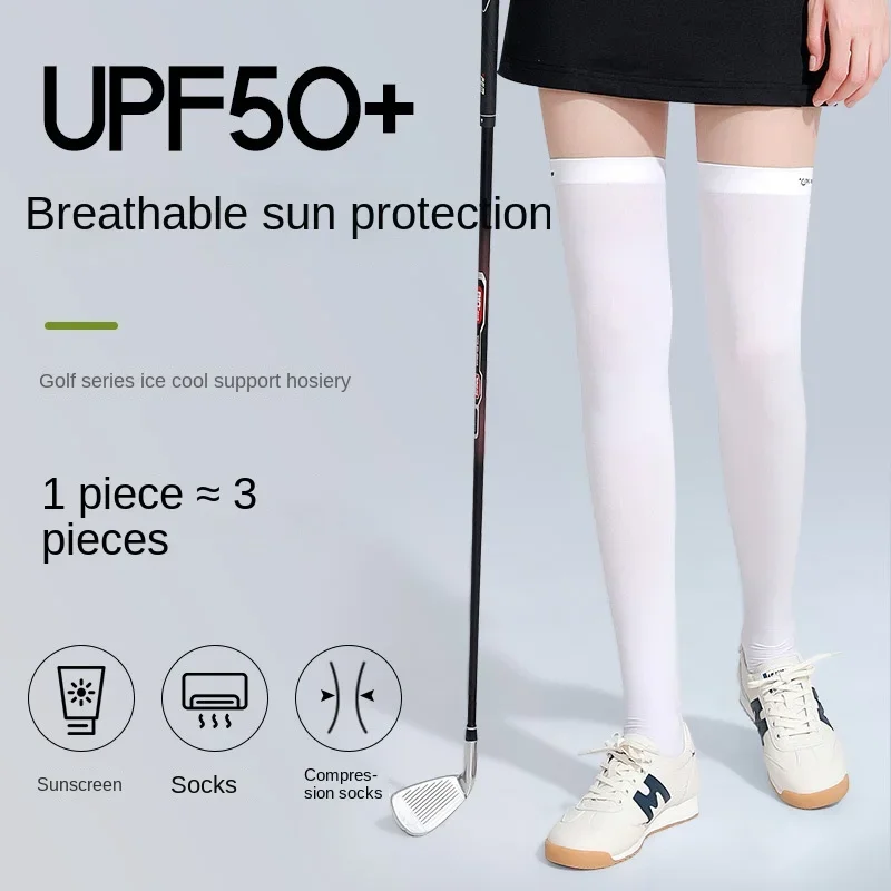 

Summer golf stockings antiskid sunscreen high breathable stockings