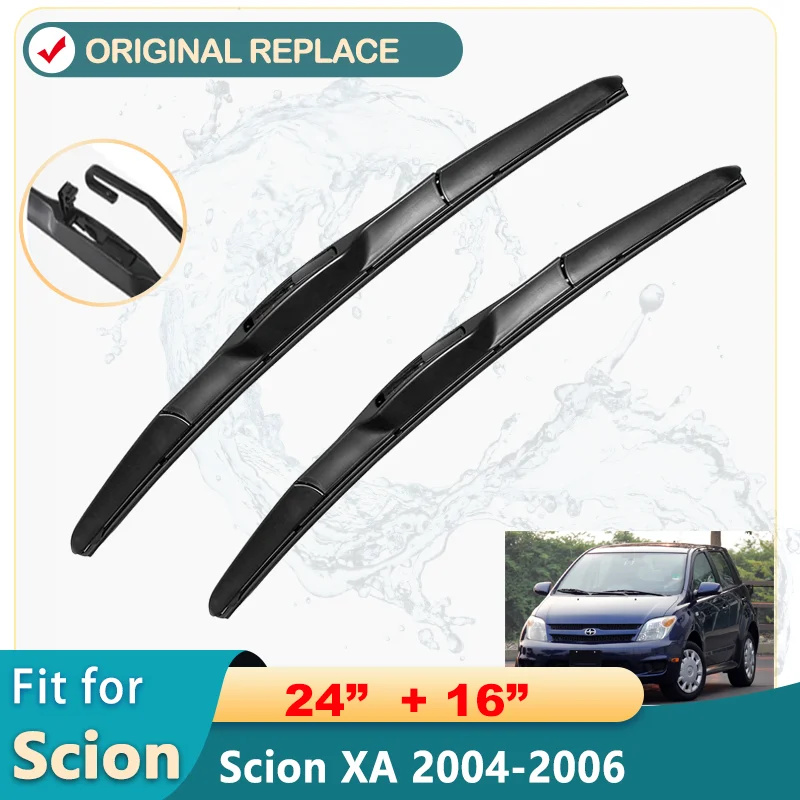 Car Wiper Blades Front Window Windshield Rubber Refill Wiper For Scion xA 2004-2006 24