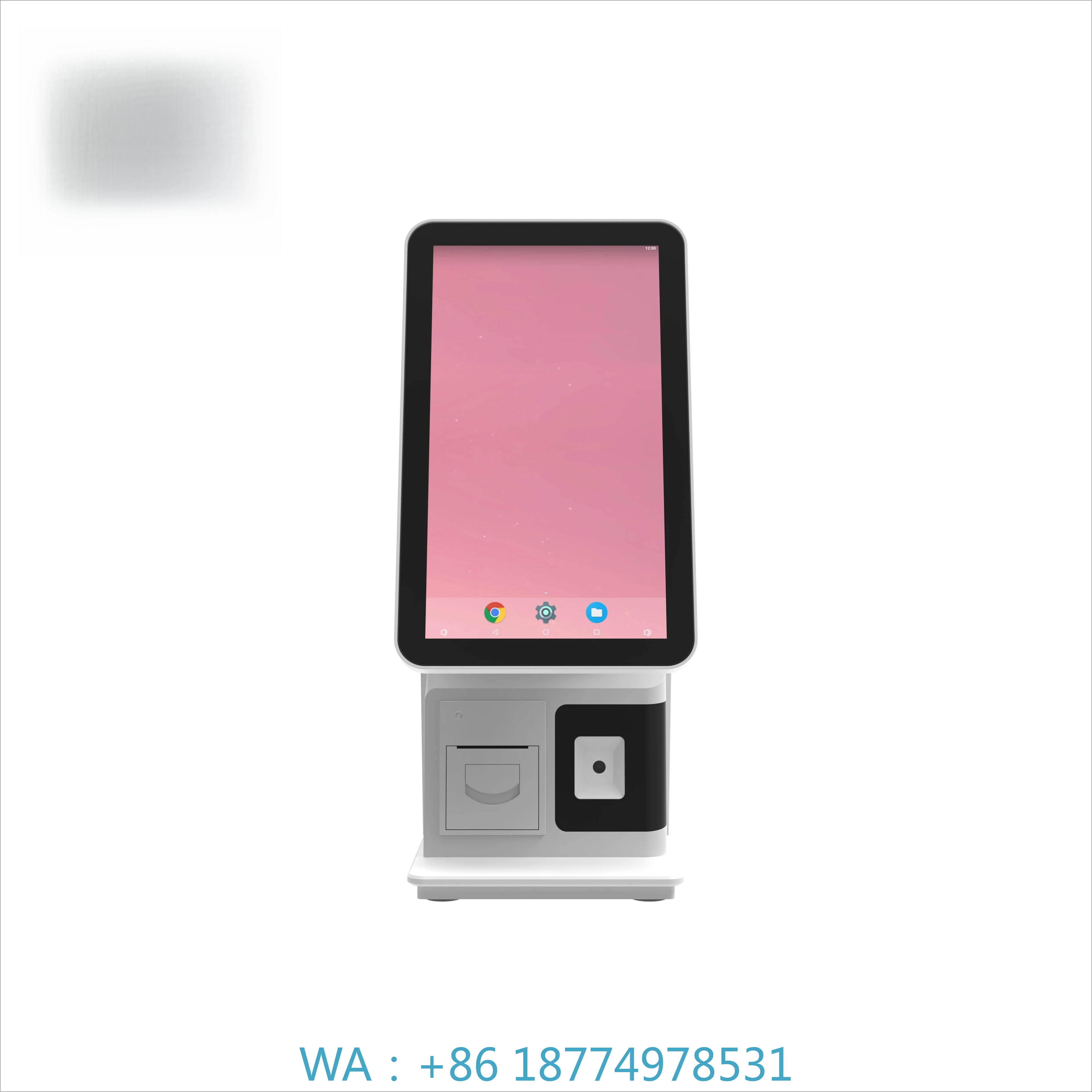 

Restaurant Self-Service Order and Payment System 15.6 Inch Touch Screen Cashless POS Terminal Kiosk Machine Fast Food