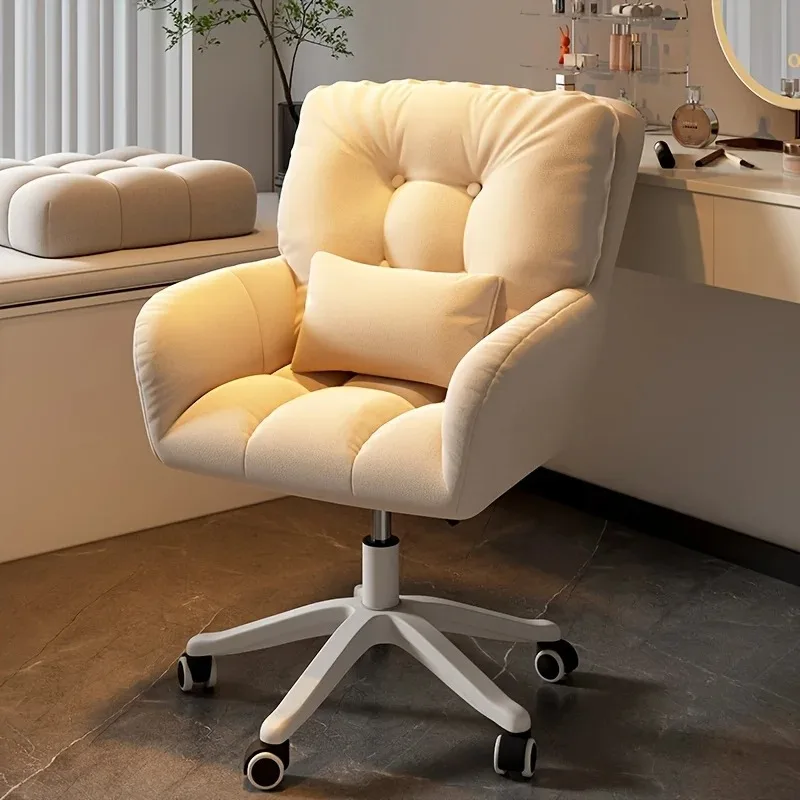 Double-layer Thickened Back Computer Chair, Soft Office  Desk  Dressing Table  Five-star Plastic Legs