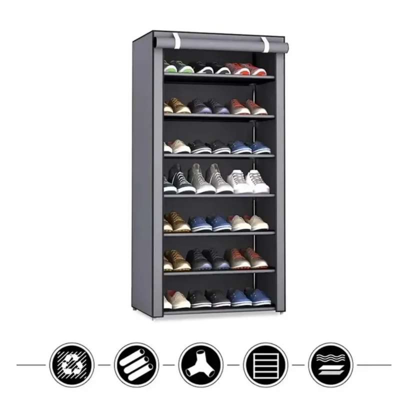 Multi-layer Shoe Rack for Home Door Dustproof Shoe Cabinet Organizer Storage Solution Ideal for Entryway Rental House Hot Model
