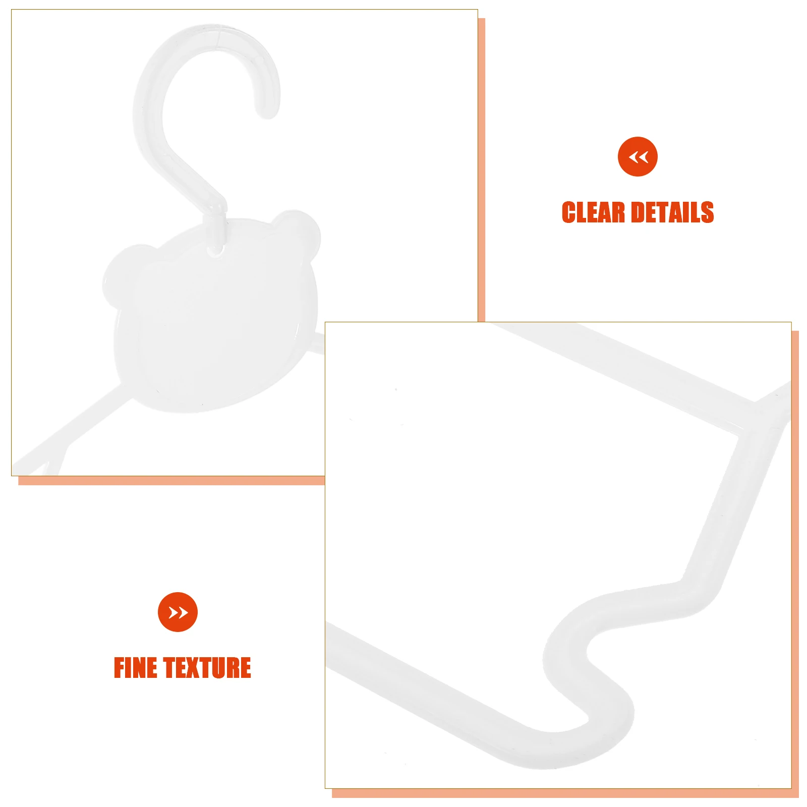 

10 Pcs Children Clothes Hanger Set Plastic Kids Swimsuit Infant Toddler Baby Coat Hangers White Storage Drying