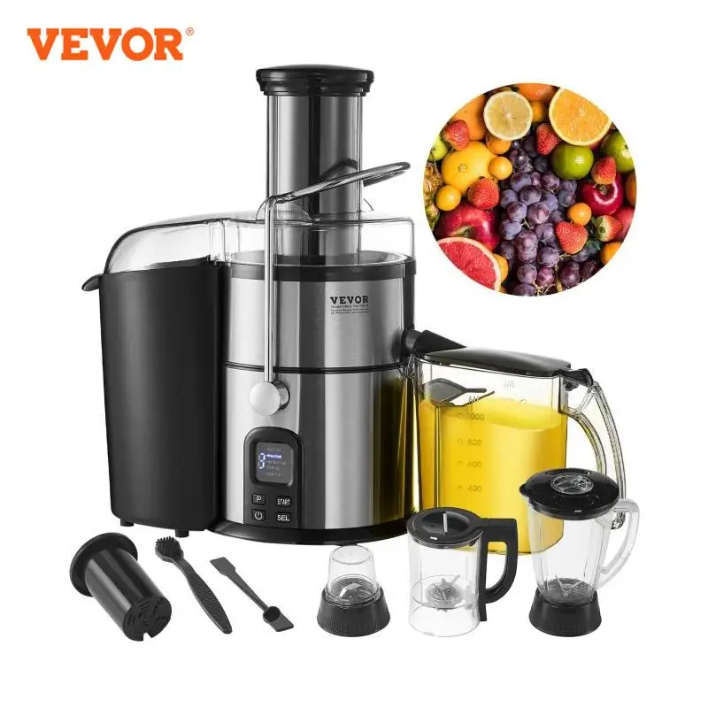 VEVOR centrifuga spremiagrumi mixer macchina frutta verdura estrattore di succo mini frullatore portatile 850W 5 velocità per cucina casa
