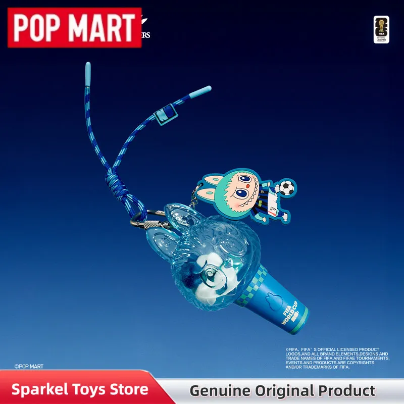 

POPMART The Monsters Labubu Fifa Mini Pendant Light Blind Box Portable Keychain Collect Mystery Box Toys Gift For Pop Mart Fans
