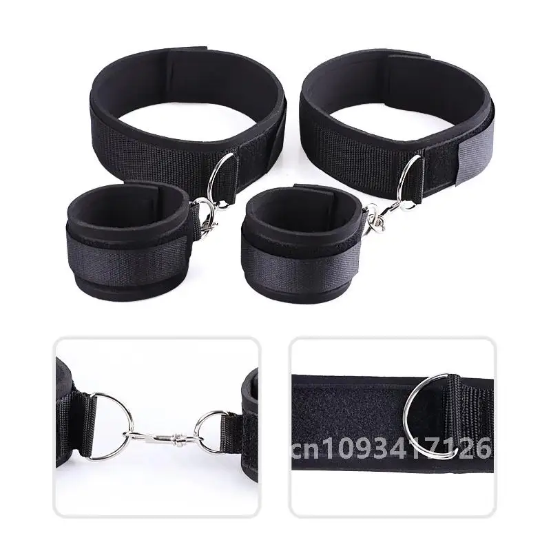 Thigh Wrist Cuffs Bondage Set Sex Handcuffs Restraint BDSM Erotic Adult Game Sex Toy Kits Couples Flirting SM Product