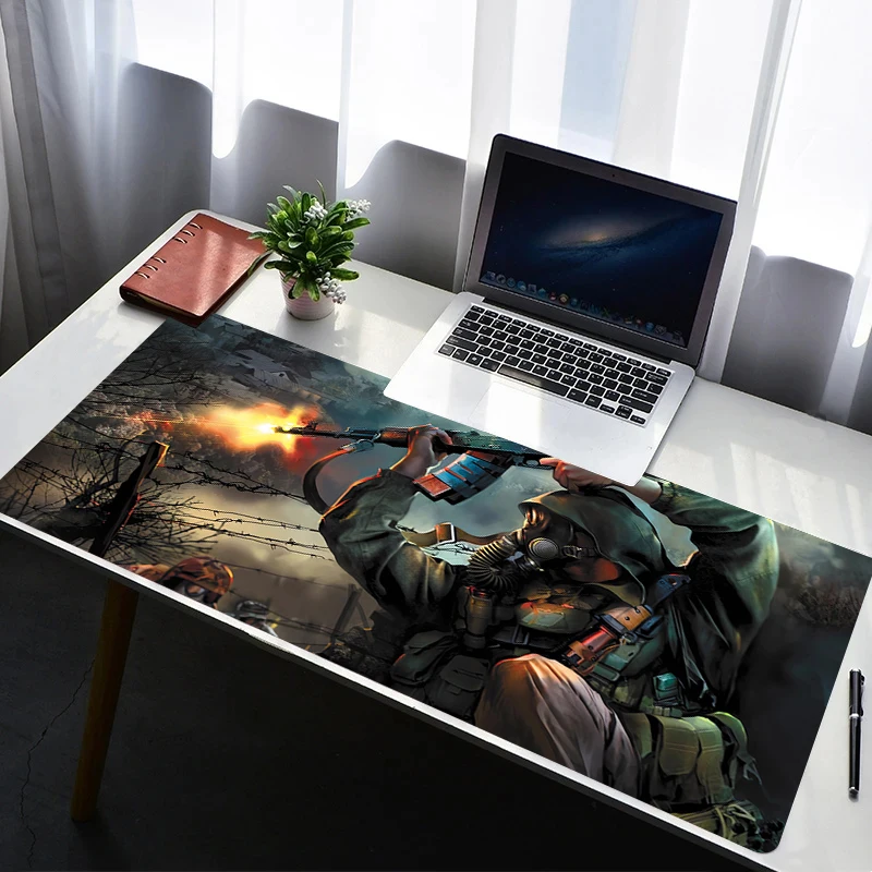 Mouse Pad Non Slip Rubber Cartoon Mousepad Laptop Gamer Cabinet Keyboard Pad S-stalker 2 Office Computer Gaming Desk Mouse Mat