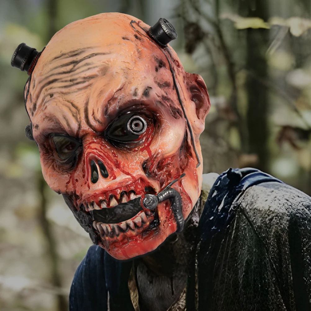 

Zombie Horror Mask Realistic 3D Face Scary Masks Halloween Party Costume Props Kids Adults Decorative Masks