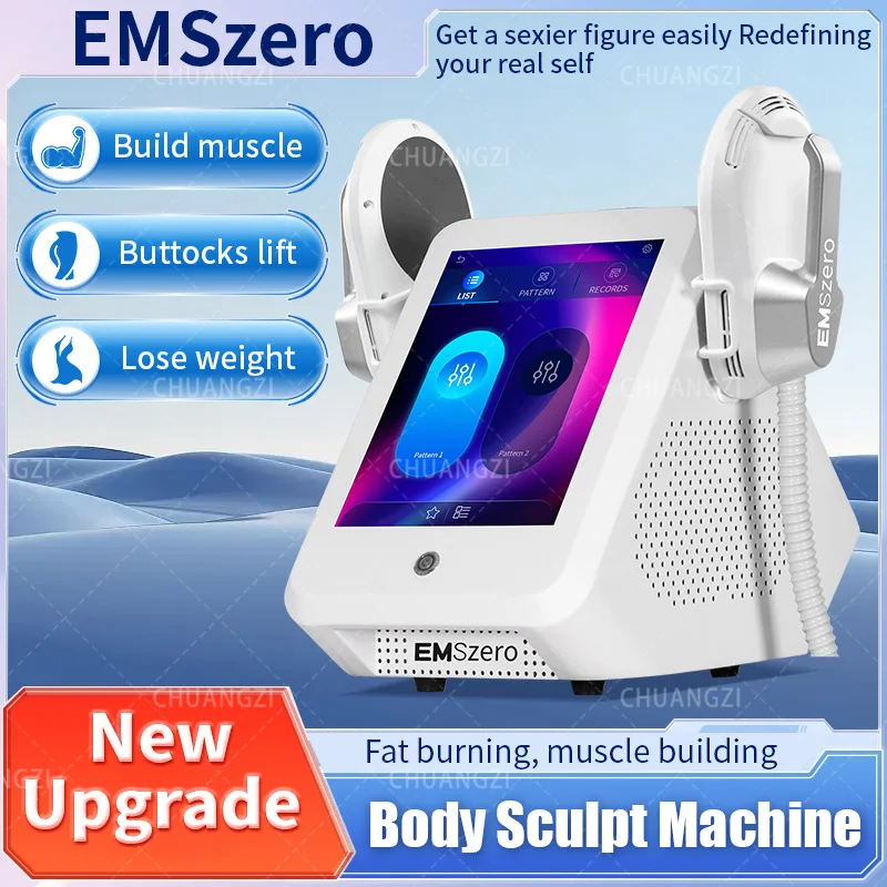 EMSzero RF EMS آلة النحت 6500 واط جديد النحت الكهرومغناطيسي التخسيس فقدان الوزن الدهون إزالة الجسم صالون تحفيز العضلات