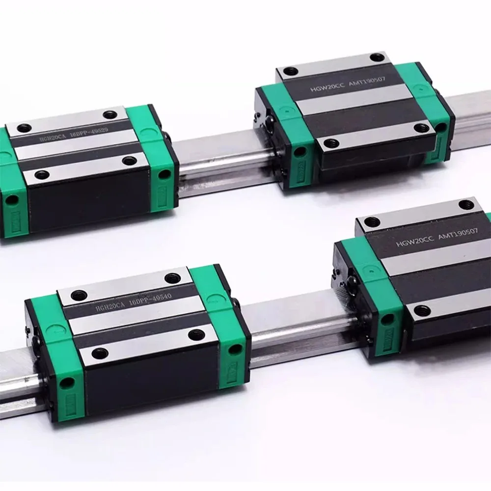 LIJUN 4Pcs HGH15CA HGW15CC HGH20CA HGW20CC Slider Blocks Carriage for HGR15 HGR20 Linear Guide Rail CNC Part XYZ Axis Router