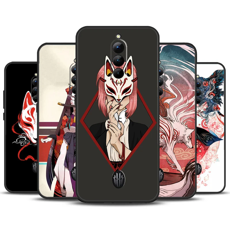 Japanese Style Anime Fox Case For ZTE Nubia Red Magic 8S Pro 9 Pro Plus RedMagic 8 Pro 7 7S 6 6S Pro 5S 5G 6R Cover