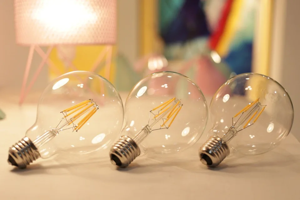 LED Edison Filament Light Bulbs  Art Lights ST64 G80 G95 G125 A60 T45 Dimmable E27 220V 4W 6W 8W 2700K 360 Degree Energy Lamps