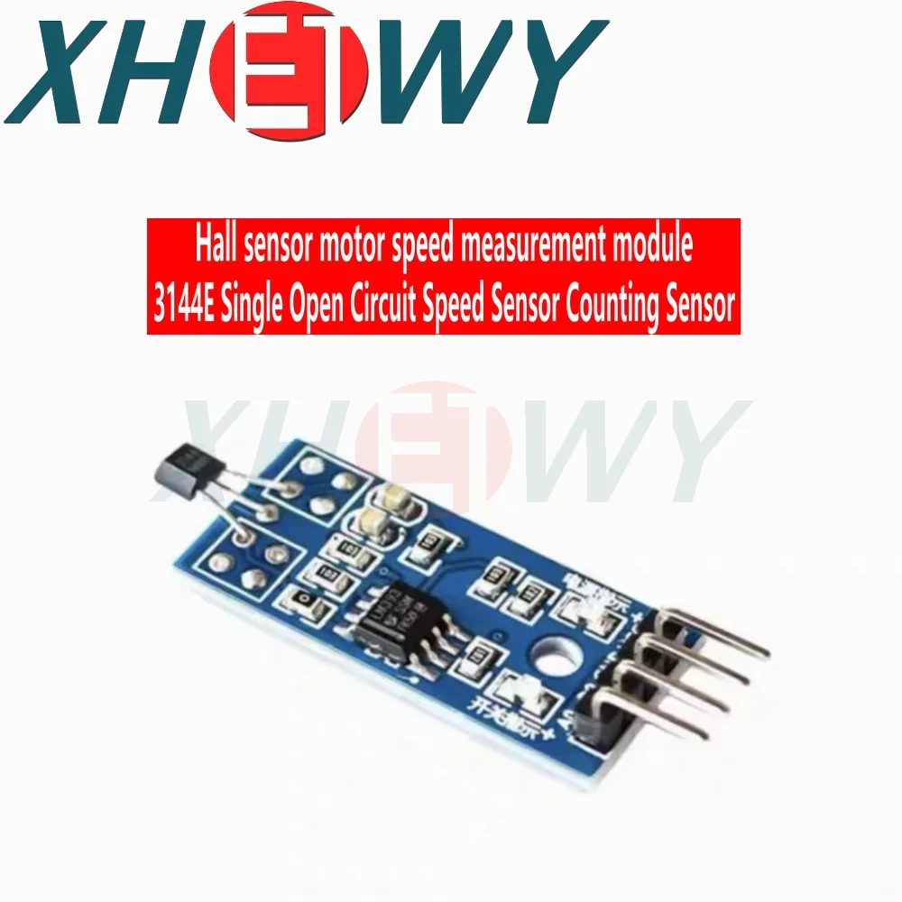 Hall sensor motor speed measurement module 3144E single open circuit speed measurement sensor count sensing