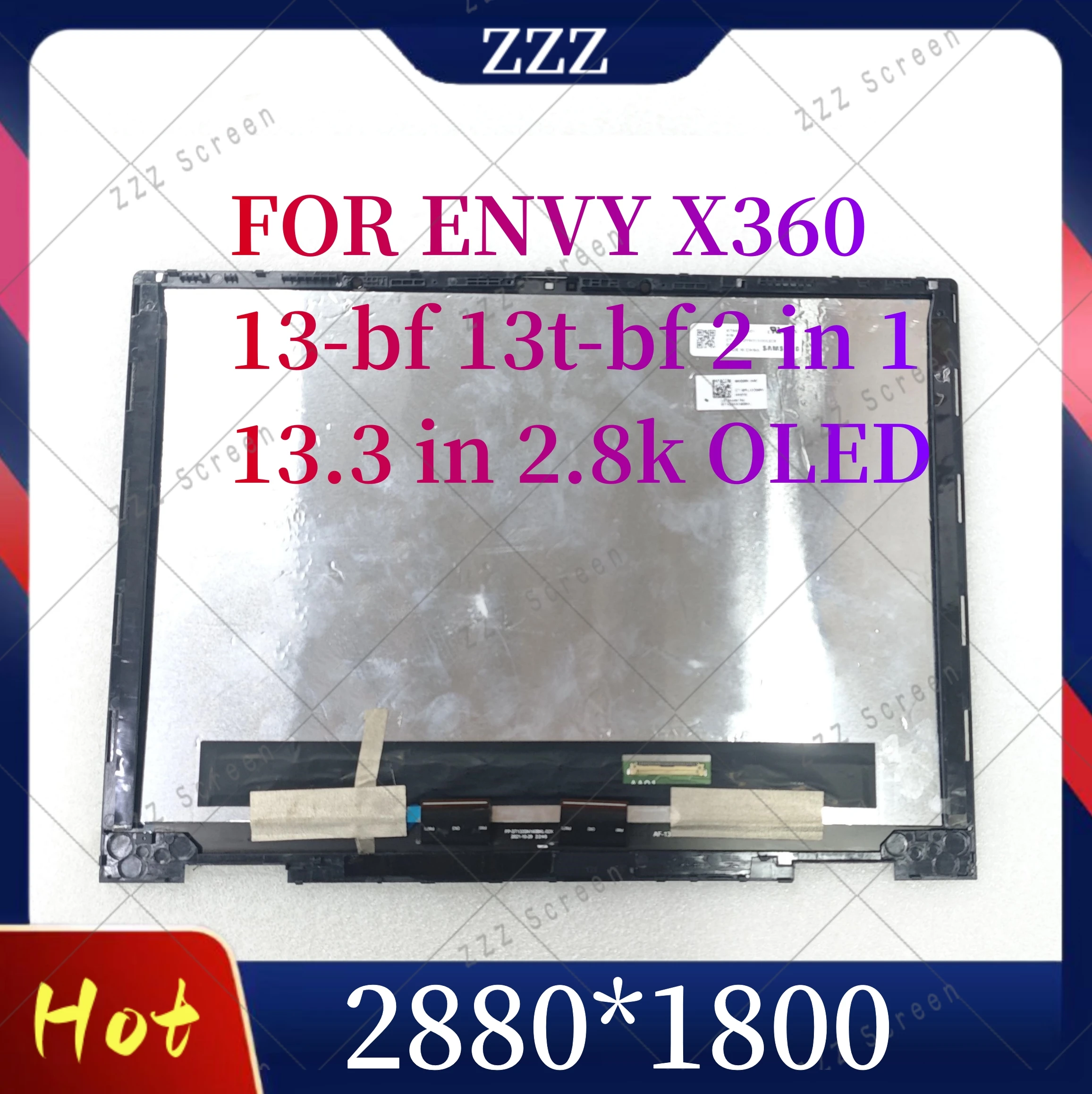 Imagem -02 - Oled Lcd Touch Screen Substituição do Laptop Display Panel Montagem para hp X360 Envy 13-bf 13t-bf em Atna33aa01 133 em