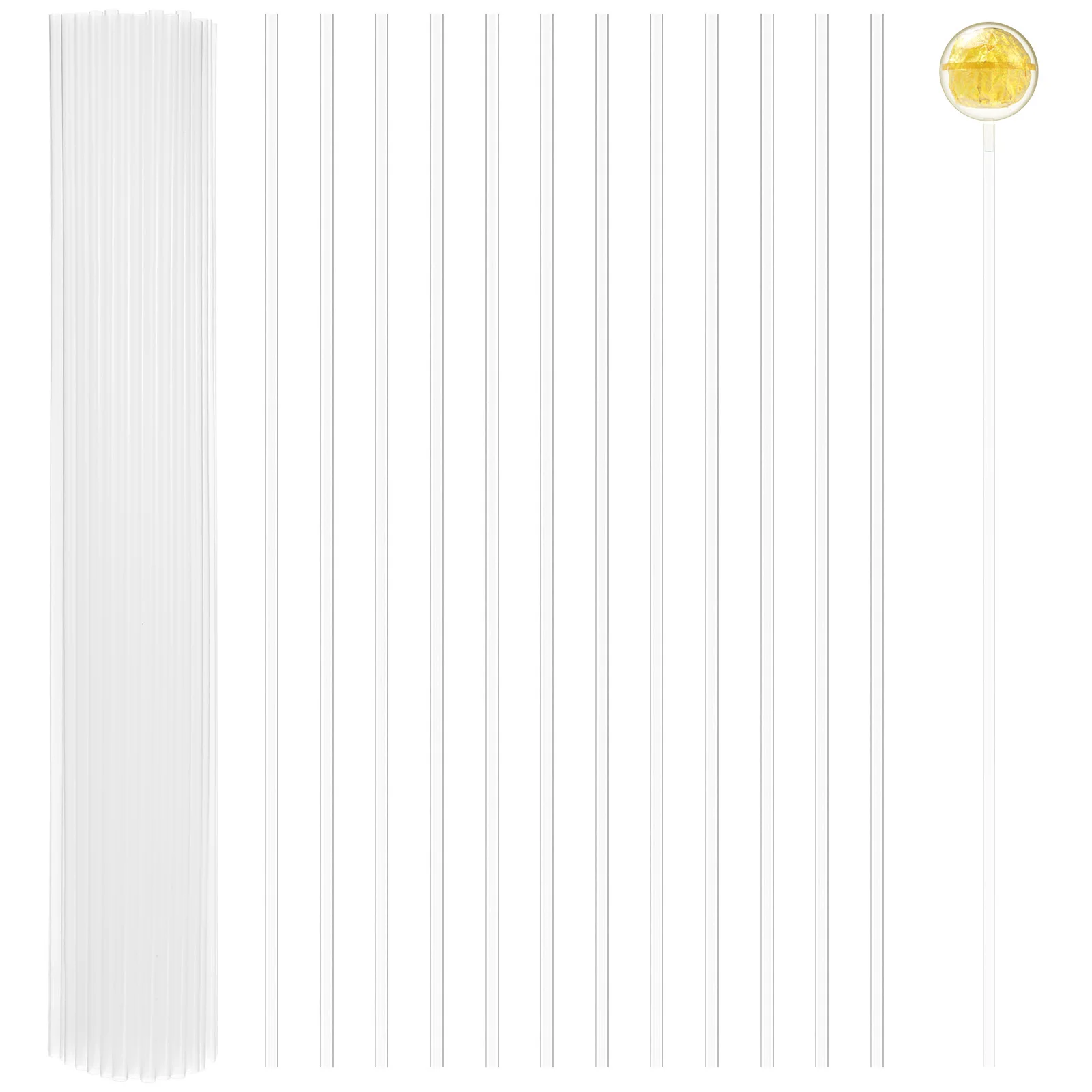 

100Pcs Chocolate Holder Stick Stylish Candy Decor Ideal for Chocolate Muffin Treats Party Event Decoration Candy Making Tool