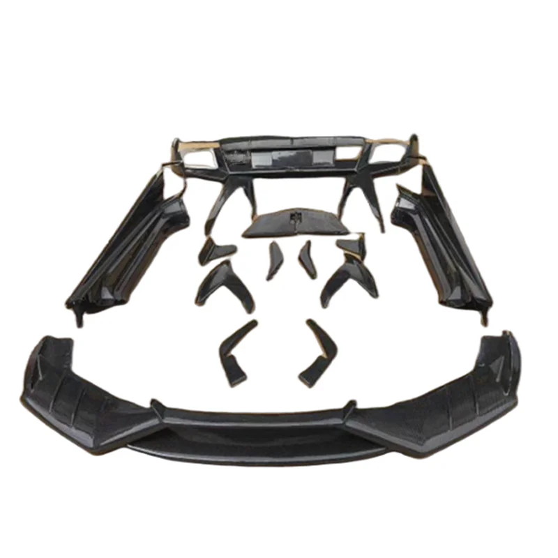 

High Quality Carbon Fiber M-style Front Bumper Edge Rear Diffuser Spoiler Side Skirt for Lamborghini Huracan Lp610 Body Kit