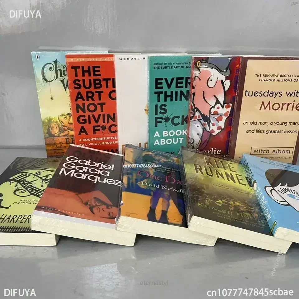 Libro book 11 books of English classic bestselling young adult novels Flipped a kite runner DIFUYA