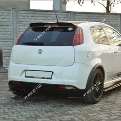 for FIAT Grande Punto ABARTH 2007-2010 Rear Roof Spoiler Car Tail Wing Decoration Strips FIAT Rear Trunk Lip Cap Spoiler Trims