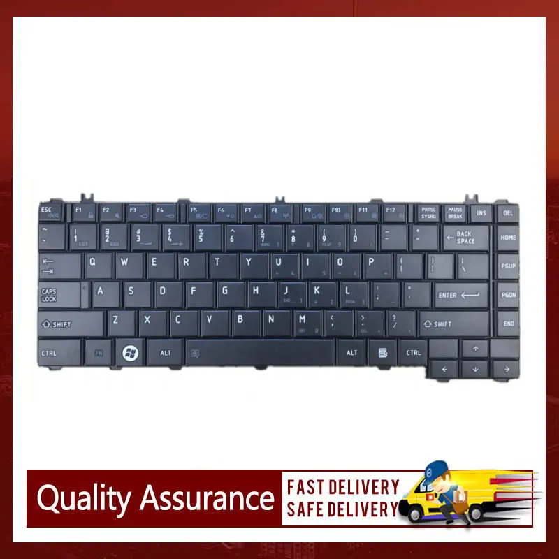 Keyboard Laptop untuk Toshiba Satellite L600 C600 C600D L600D L630 L640 L700 Notebook Us Hitam