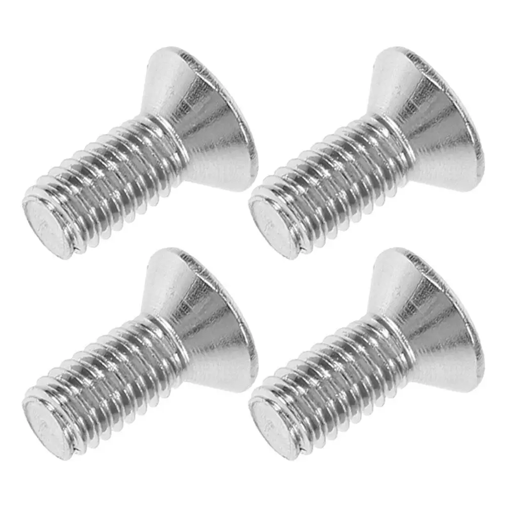 

4 Pcs Stainless Steel Brake Disc Rotor Screws Fasteners Flat Head Hardware 304 Machine Bolts Compatible Practical Fit