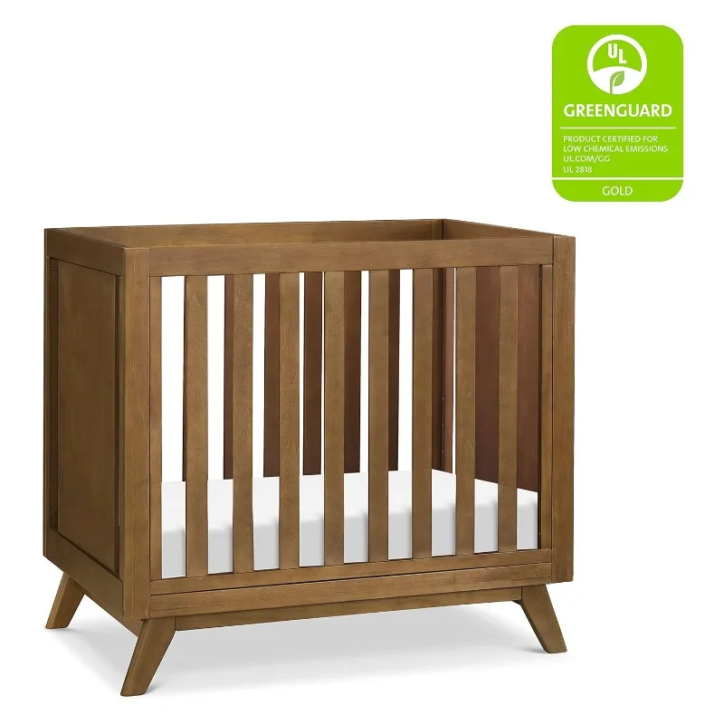 Otto 3-in-1 Convertible Mini Crib with 4