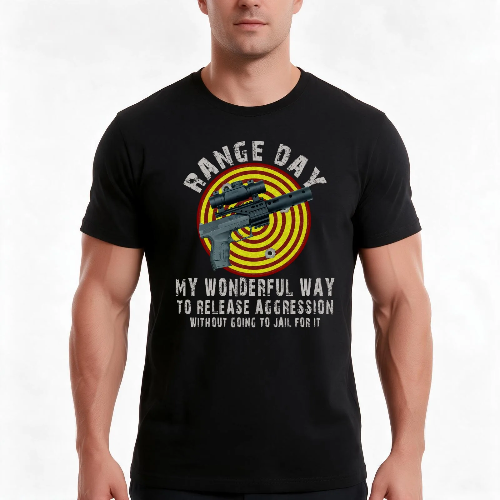 Range Day My Wonderful Way T-Shirt, Summer Casual Cotton Tee, Oversized Streetwear Tops, Vintage Graphic Print, Unisex Men Women