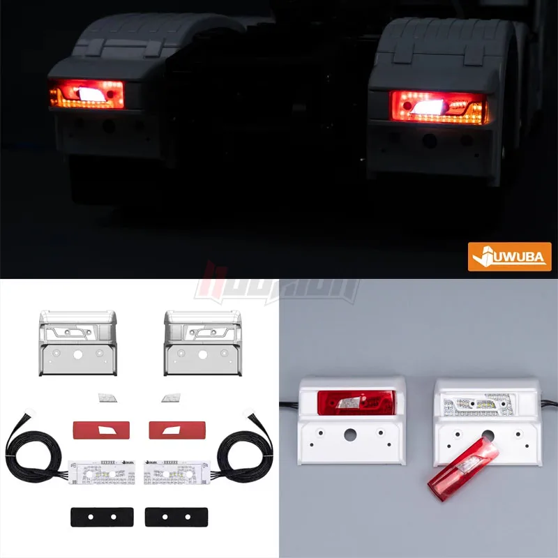 

1/14 RC Truck 770S LED Taillights With PCB LED Board For 1/14 Tamiya RC Model Tractor Truck 770S 6X4 56368 8X4 56371 Accessories