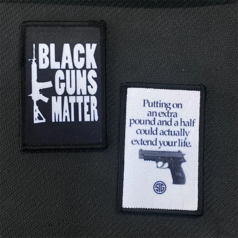 Putting on An Extra Pound and A Half Could Actually Extend Your Life Printed Patch Hook and Loop Backpack Patches Morale Badge