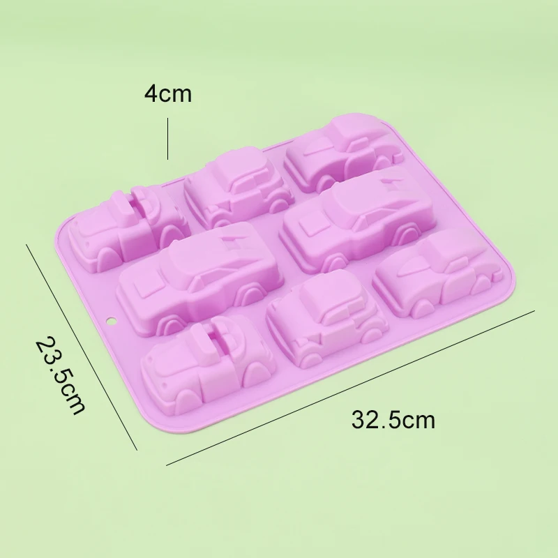 Car Cake Tools Silicone Fondant Molds Handmade Chocolate Birthday Cake Decorating Tool Resin Mold Kitchen Baking Accessories