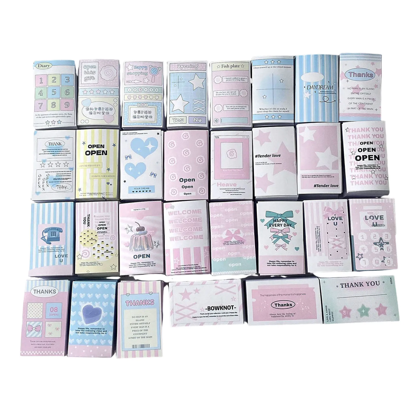 Multi-pattern Self-adhesive Stickers Universal Packing Sealing Paster for Making Gift Card Cover Up Stain