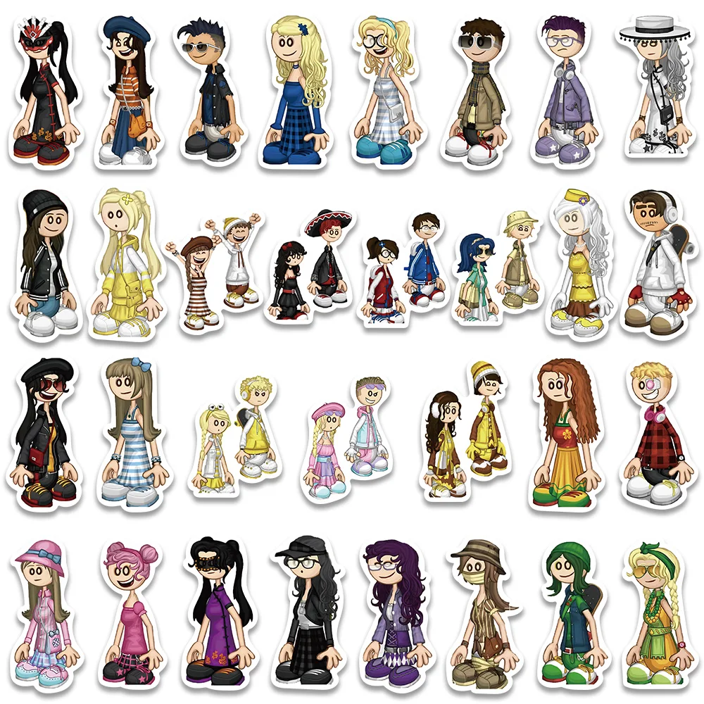 62pcs Funny Cartoon Game Papa Burgeria Anime Stickers per Laptop chitarra bagagli telefono impermeabile Graffiti decalcomanie in vinile