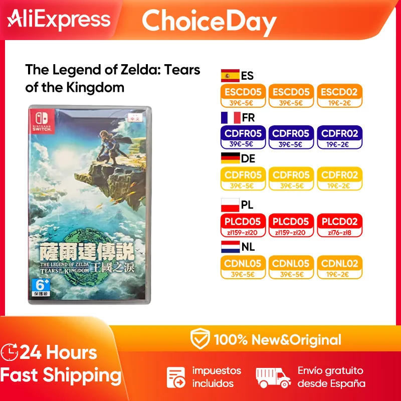 100% original Nintendo Switch-die Legende von Zelda: Tränen des Königreichs-Unterstützung TV