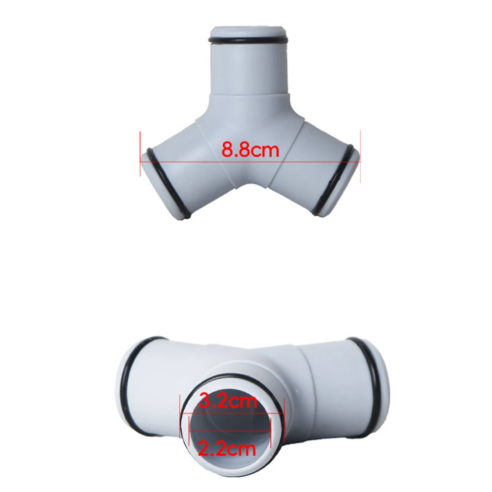 1pcs Pool Hose Adapter 32mm Color Random Three Way Connector For Intex Pools Equipment Hose Connection Flow Management Connector