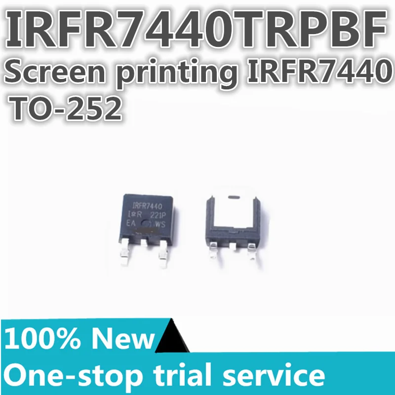 5-50pcs %New stock IRFR7440TRPBF silk screen IRFR7440 TO-252 1 N channel withstand voltage :40V current :180A