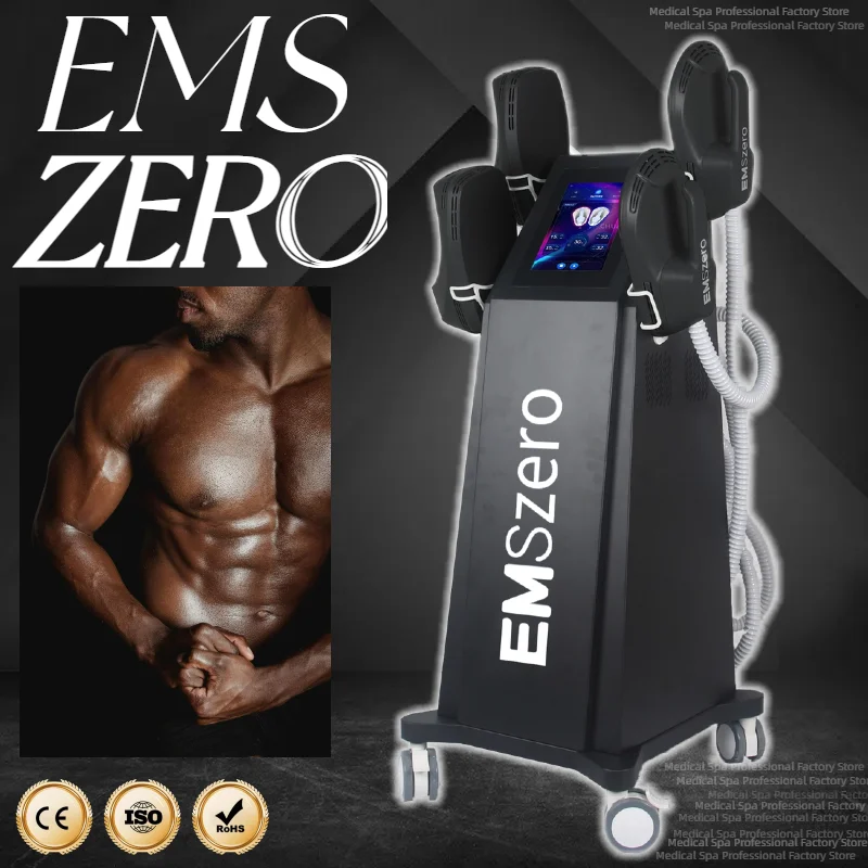 

EMSZERO NEO Body Sculpt, новейшая машина для обновления мышц, RF 4 ручки Neo с Rf аппаратом для сжигания жира 2024