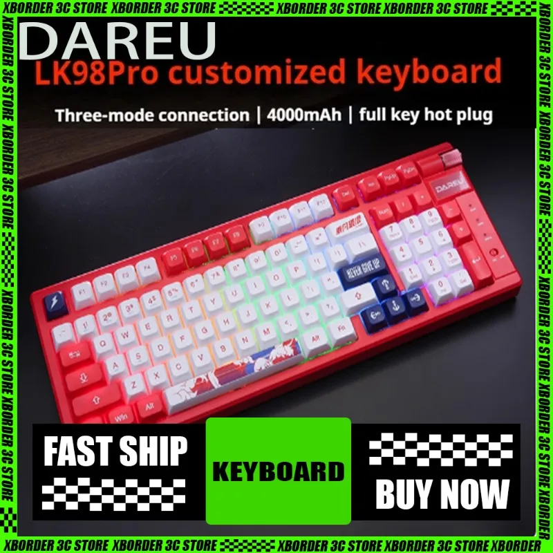 

DAREU LK98pro Mechanical Keyboard 3Mode Wireless Bluetooth Mechanical Keyboard Full Key Hot Plug Game Esports Office Gift