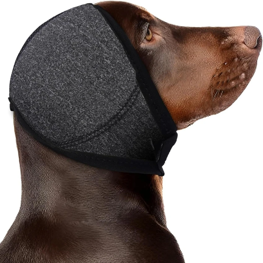 Waterproof Noise Cancelling Dog Ear Muffs for Swimming & Grooming - Calming Hood To Relieve Pet Anxiety & Prevent Shock