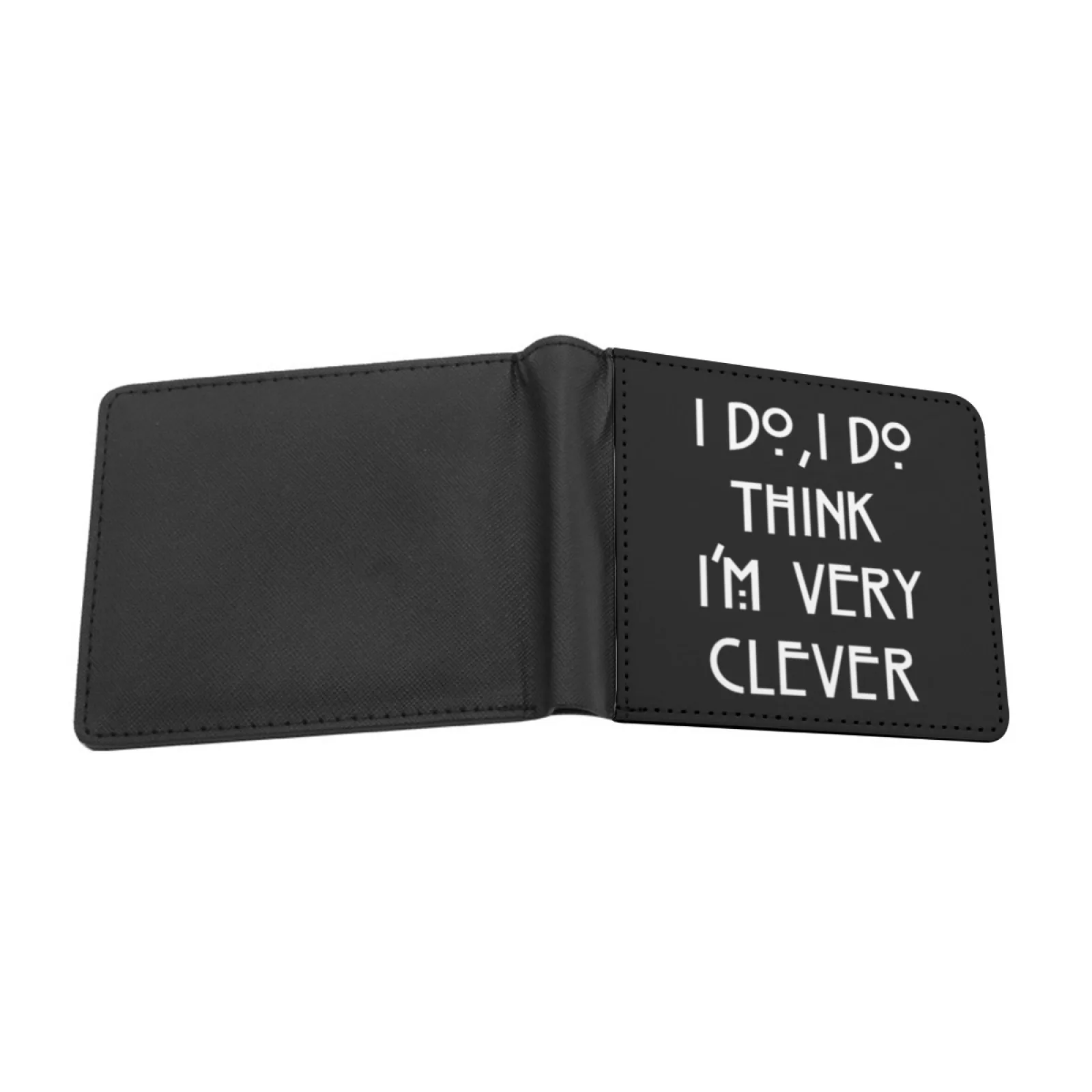 I Do I Do Men's Wallet Pu Leather Wallet Multifunction Credit Card Purse Font Tv Coven Asylum Freak Show Murder House Series