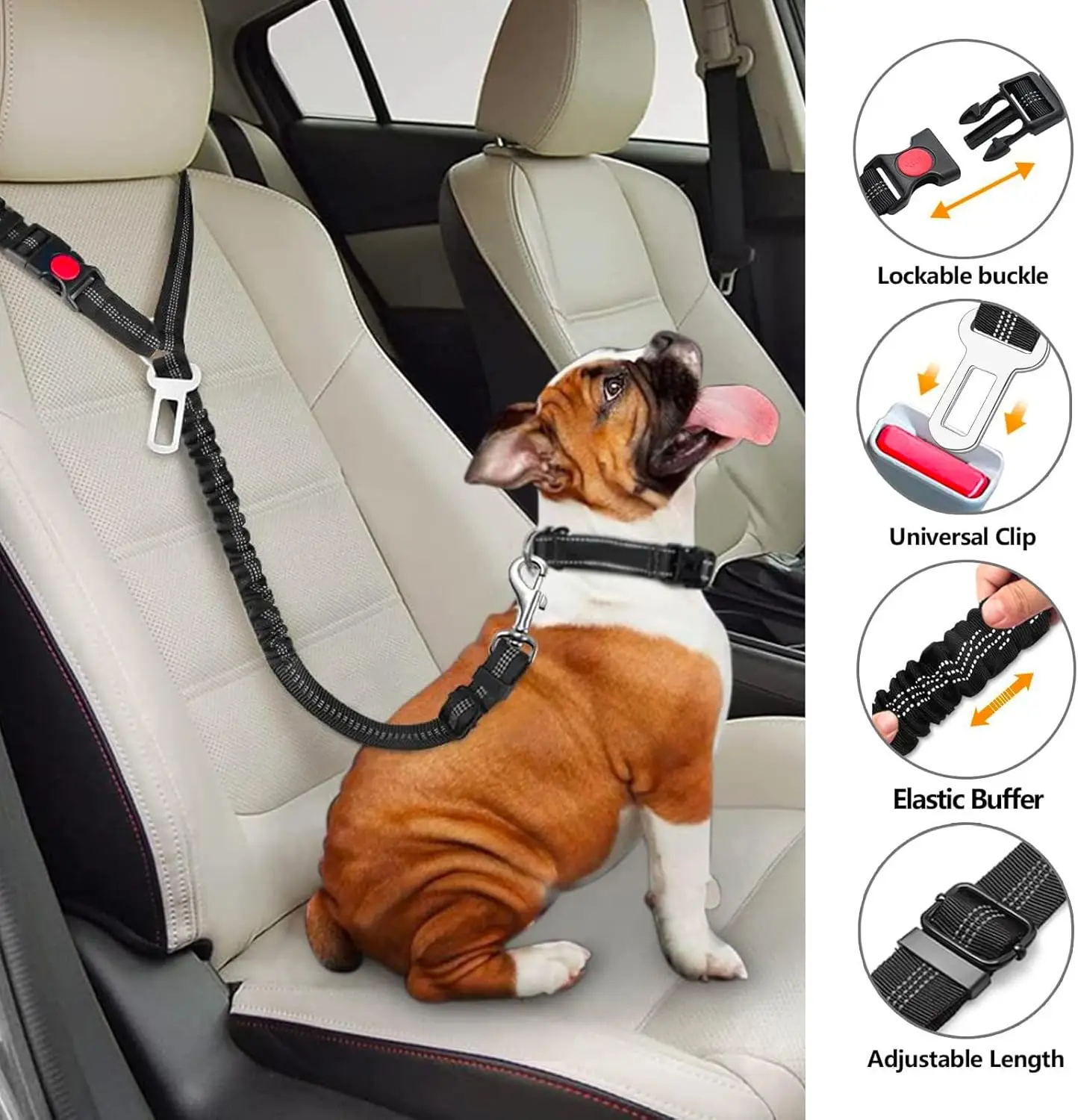 #2 Trending Dog Seat Belt Harness Right Now