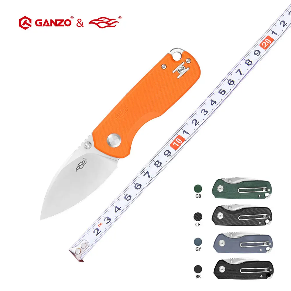 Ganzo FH925 2024 نموذج جديد نمط جديد FBknife D2 شفرة G10 أو ألياف الكربون سكين للفرد أداة تخييم خارجية EDC سكين جيب